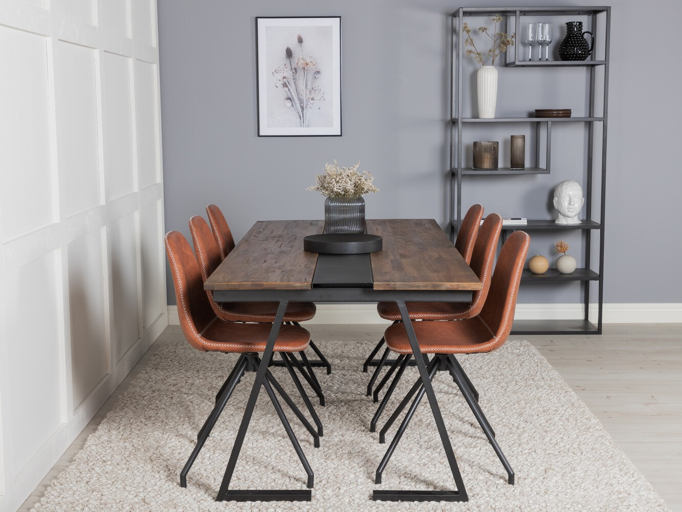 Étkezőgarnitúra Dallas 1938 (Fekete + Barna)