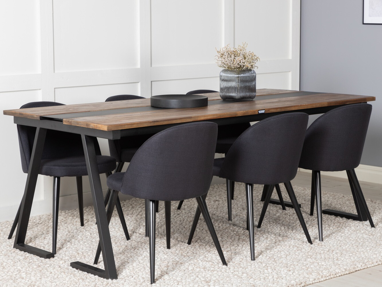 Étkezőgarnitúra Dallas 1944 (Fekete)