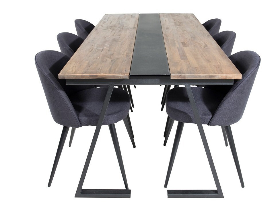 Étkezőgarnitúra Dallas 1944 (Fekete)