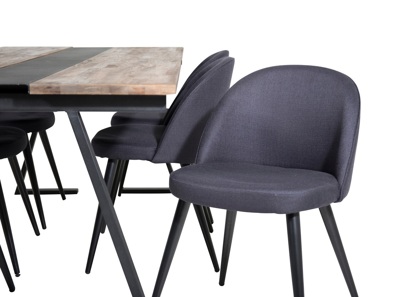 Étkezőgarnitúra Dallas 1944 (Fekete)