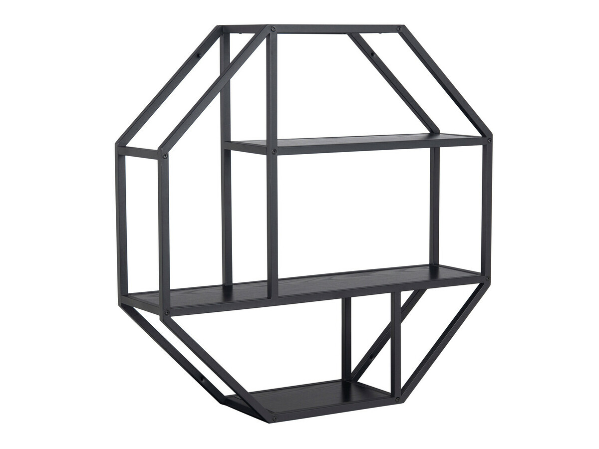 Fali polc Norsica Sevferi 144 (Fekete)