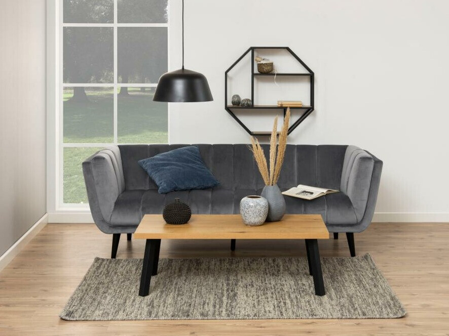 Fali polc Norsica Sevferi 144 (Vad tölgy + Fekete)