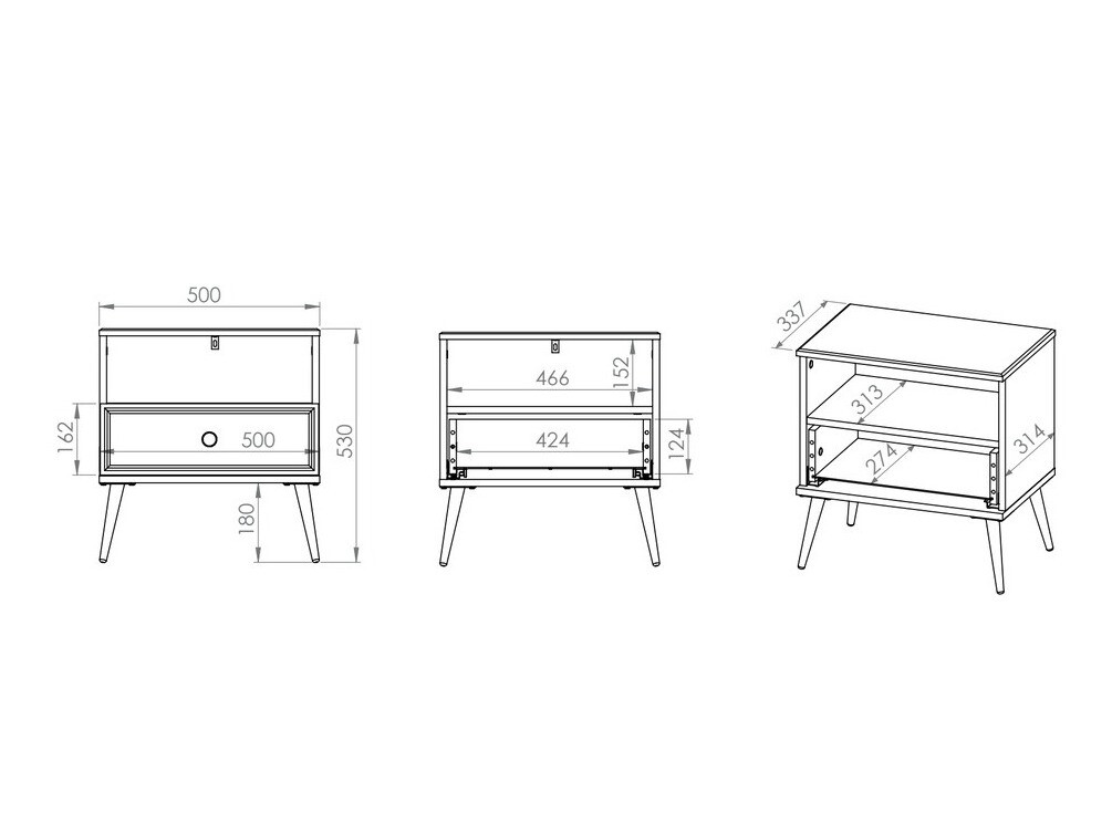 Éjjeliszekrény Elbrevi 106