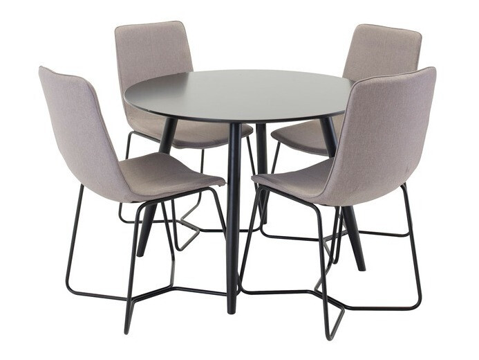 Étkezőgarnitúra Dallas 1277 (Szürke + Fekete)