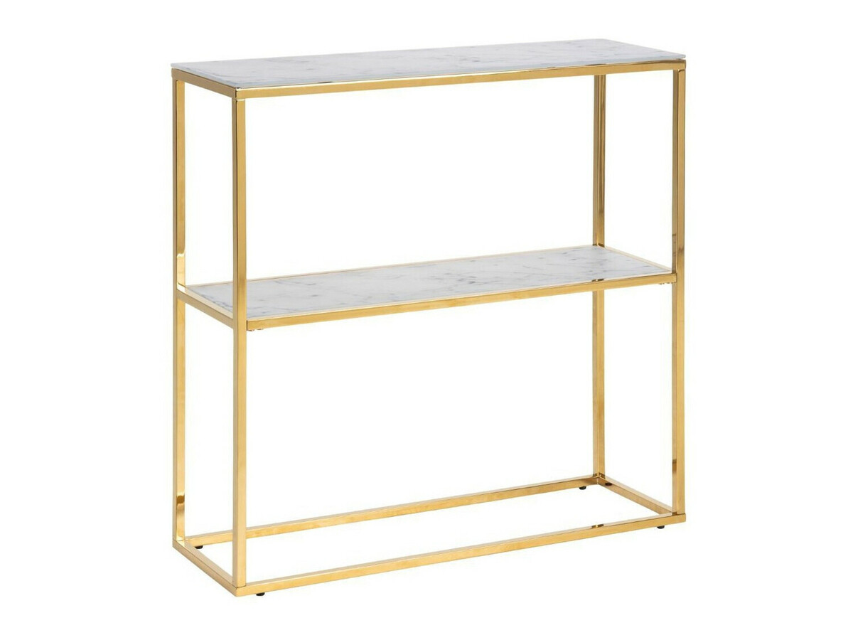 Konzolasztal Norsica Sevodeo 110 (Aranysárga + Fehér márvány)