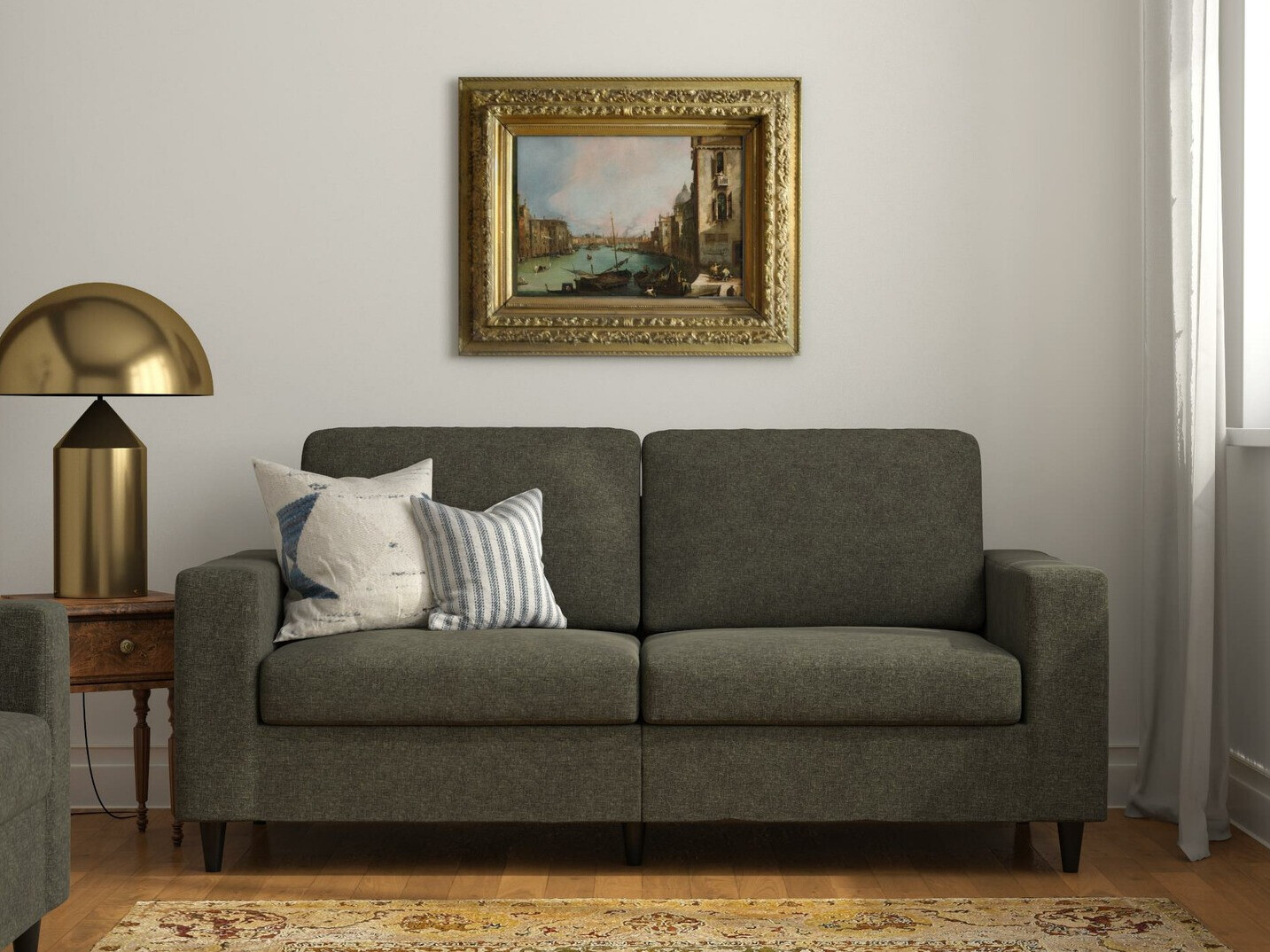 Kanapé Tulsa 444 (Sötétszürke)