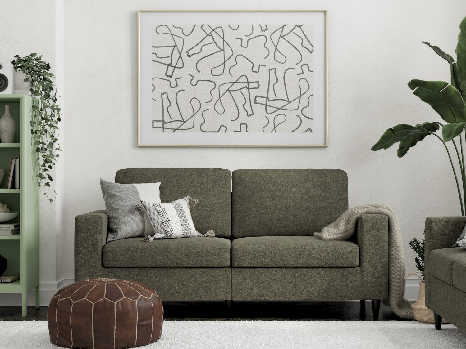 Kanapé Tulsa 444 (Sötétszürke)