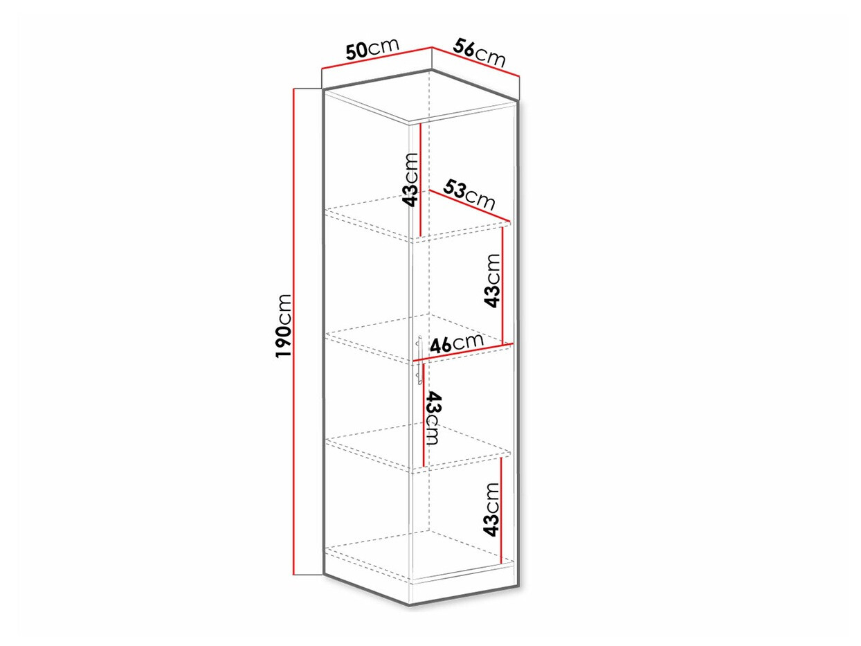 Könyvespolc Cavmero 107 (Sonoma tölgy + Fehér)