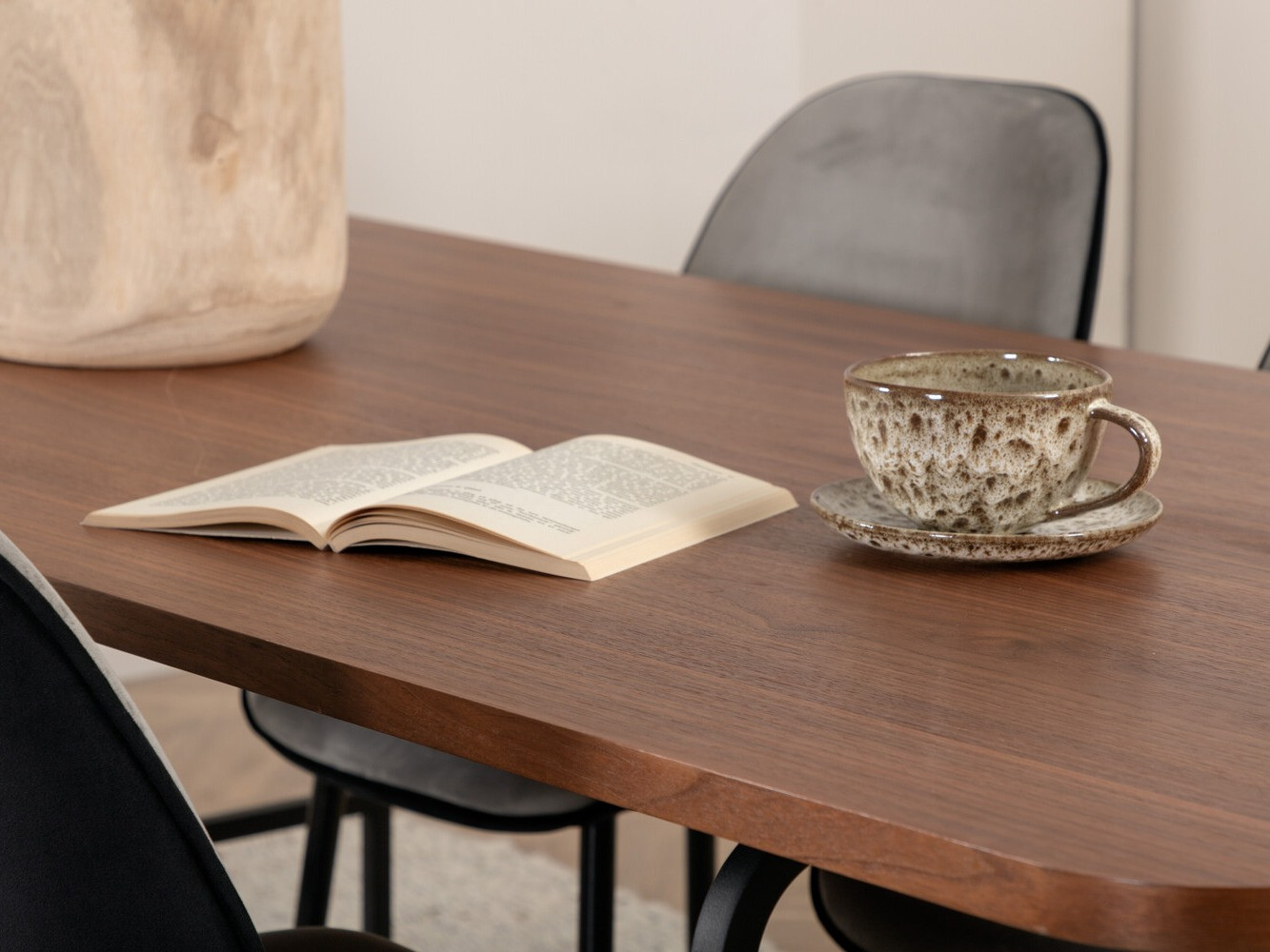 Étkezőgarnitúra Dallas 2782 (Dió + Fekete)