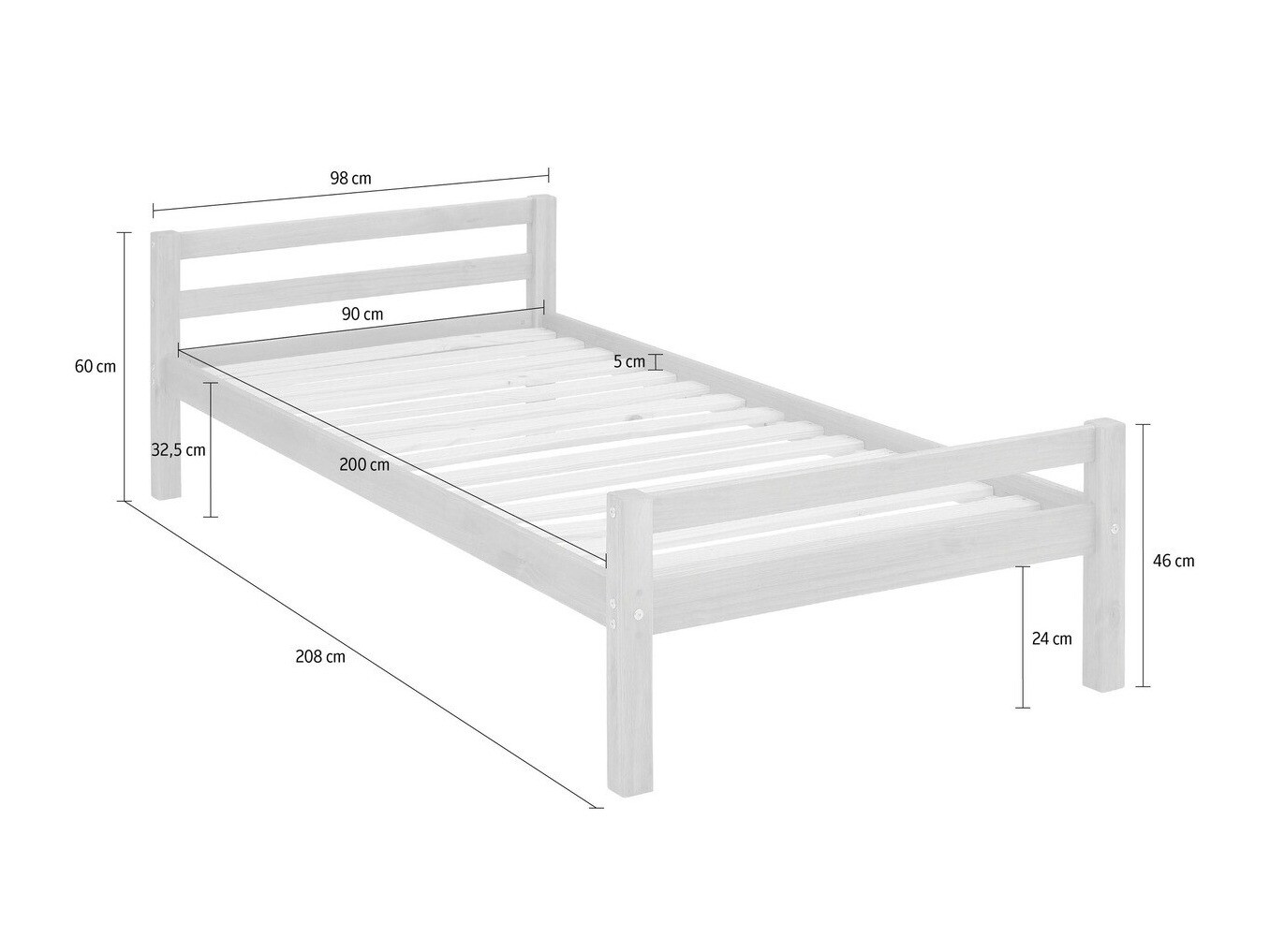 Ágy Ruvfiva 109 (Fehér)