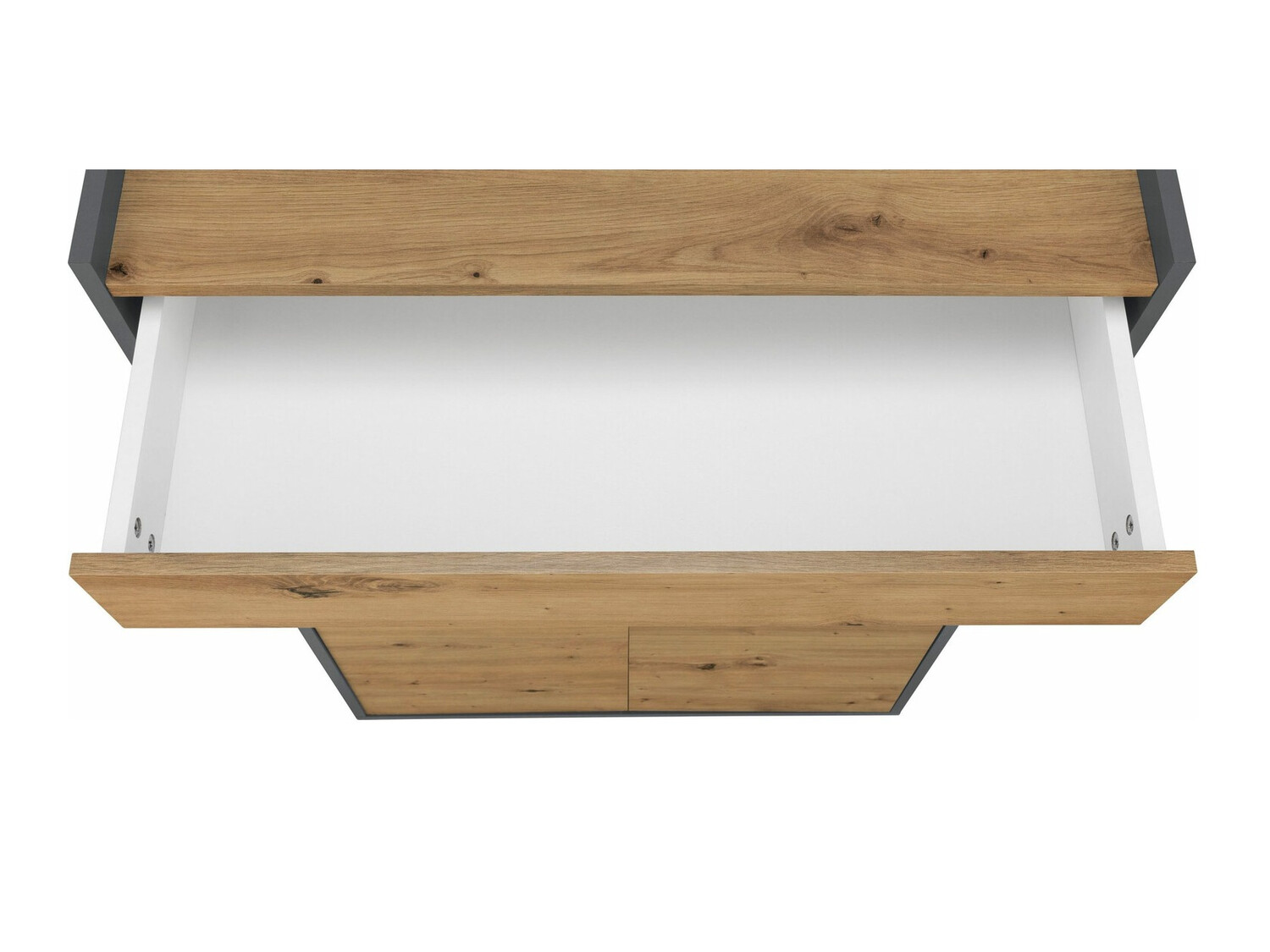 Cipőtároló Ruvciri 101 (Tölgy + Antracit)