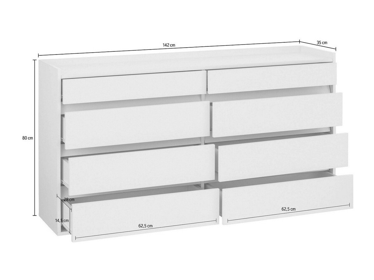 Komód Ruvciri 100 (Fehér)