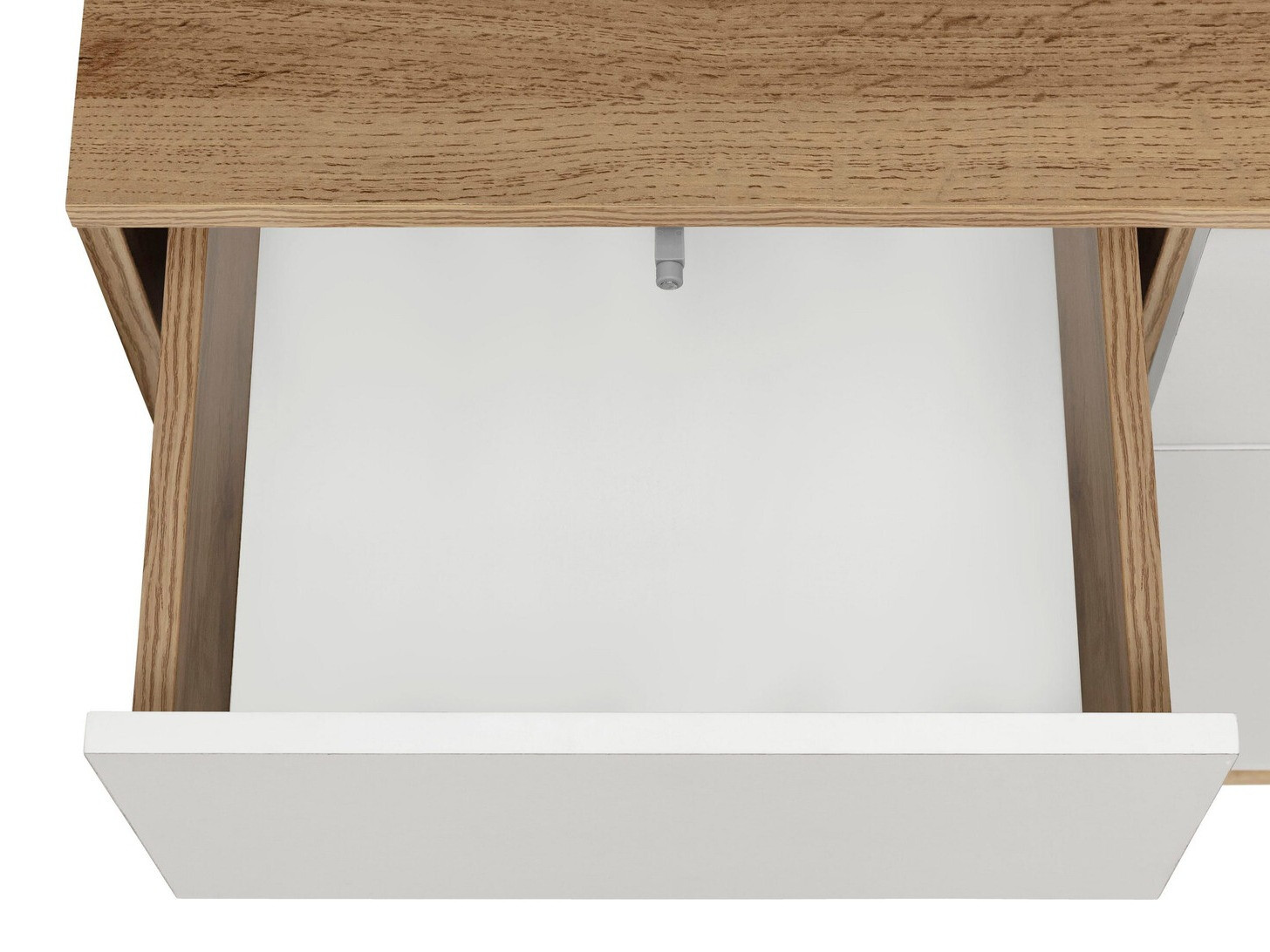 Könyvespolc Denton 890 (Fehér + Tölgy)