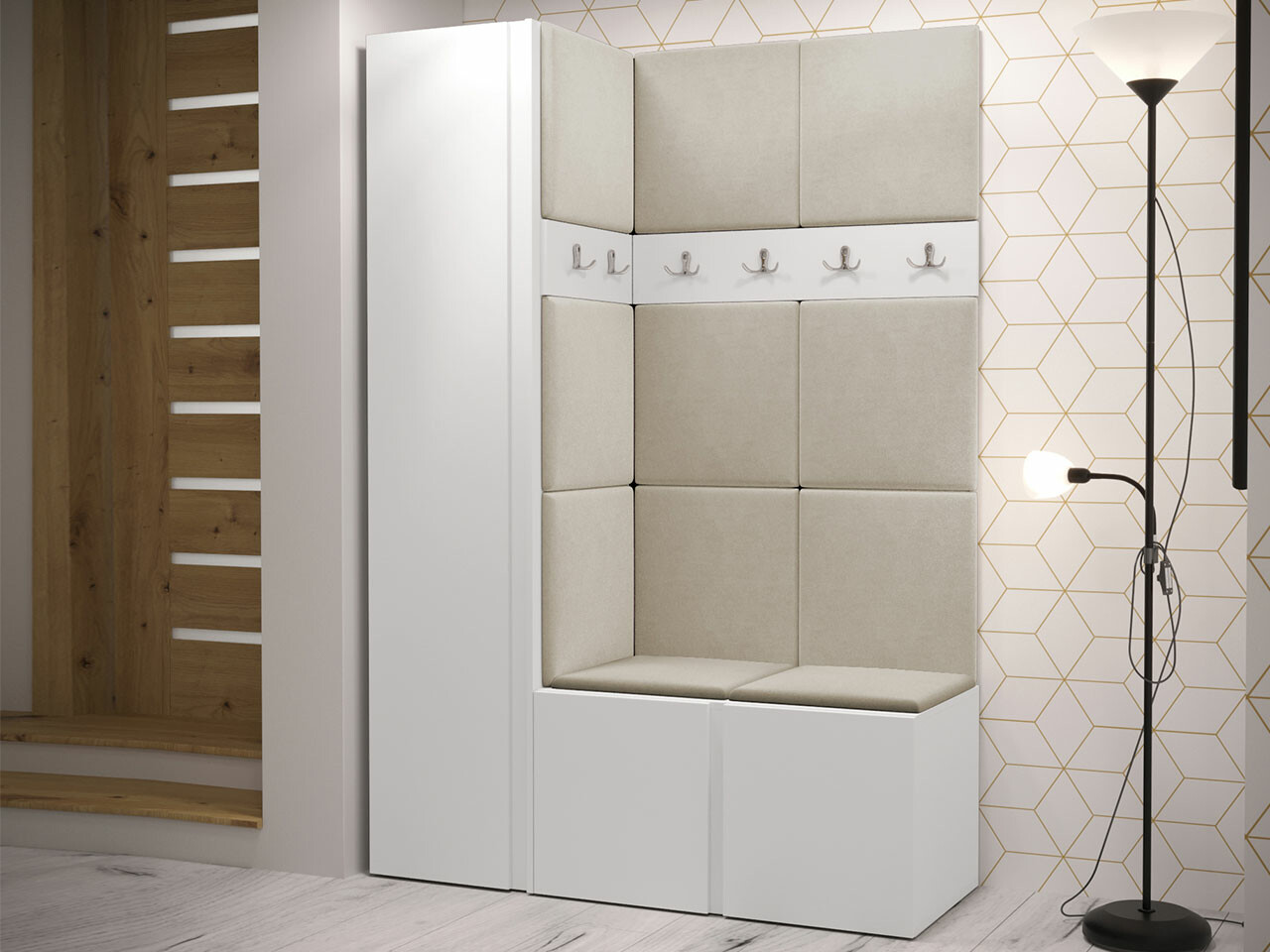 Előszoba garnitúra Hartford 471 (Fehér)