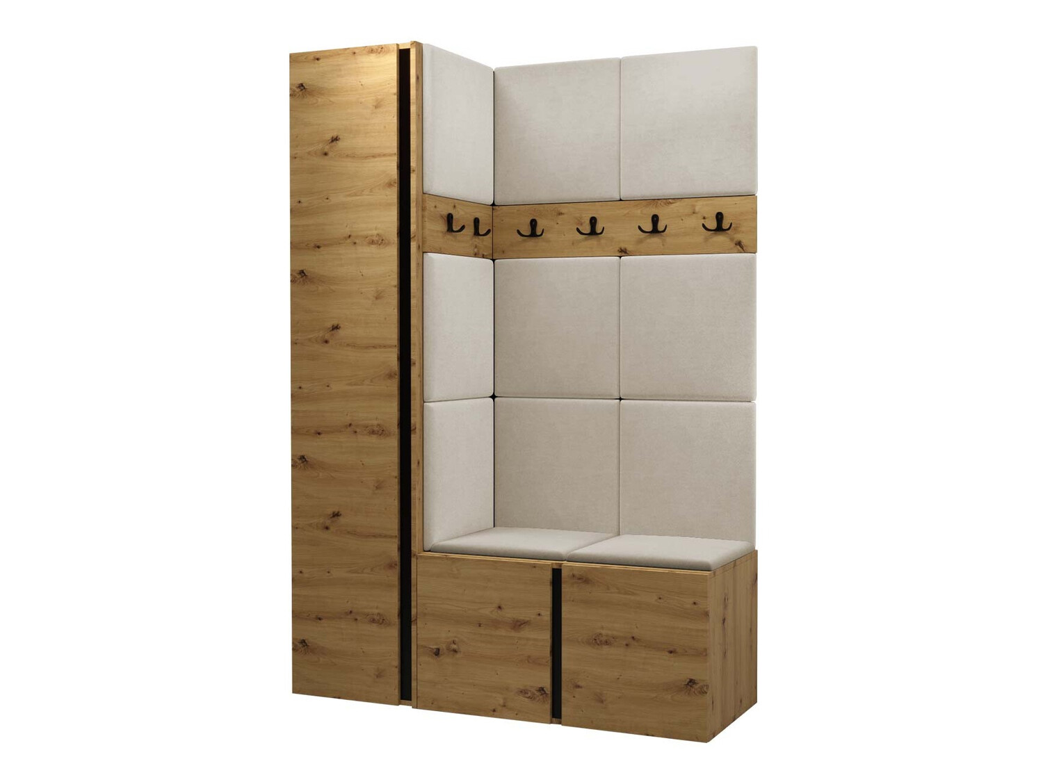 Előszoba garnitúra Pinis IX (Artisan tölgy)