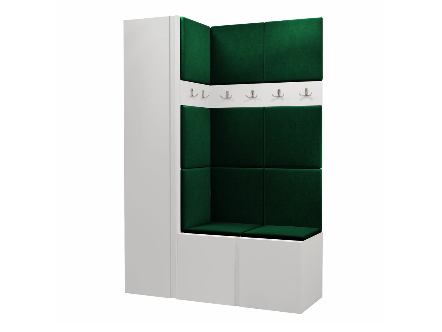 Előszoba garnitúra Pinis IX (Fehér)