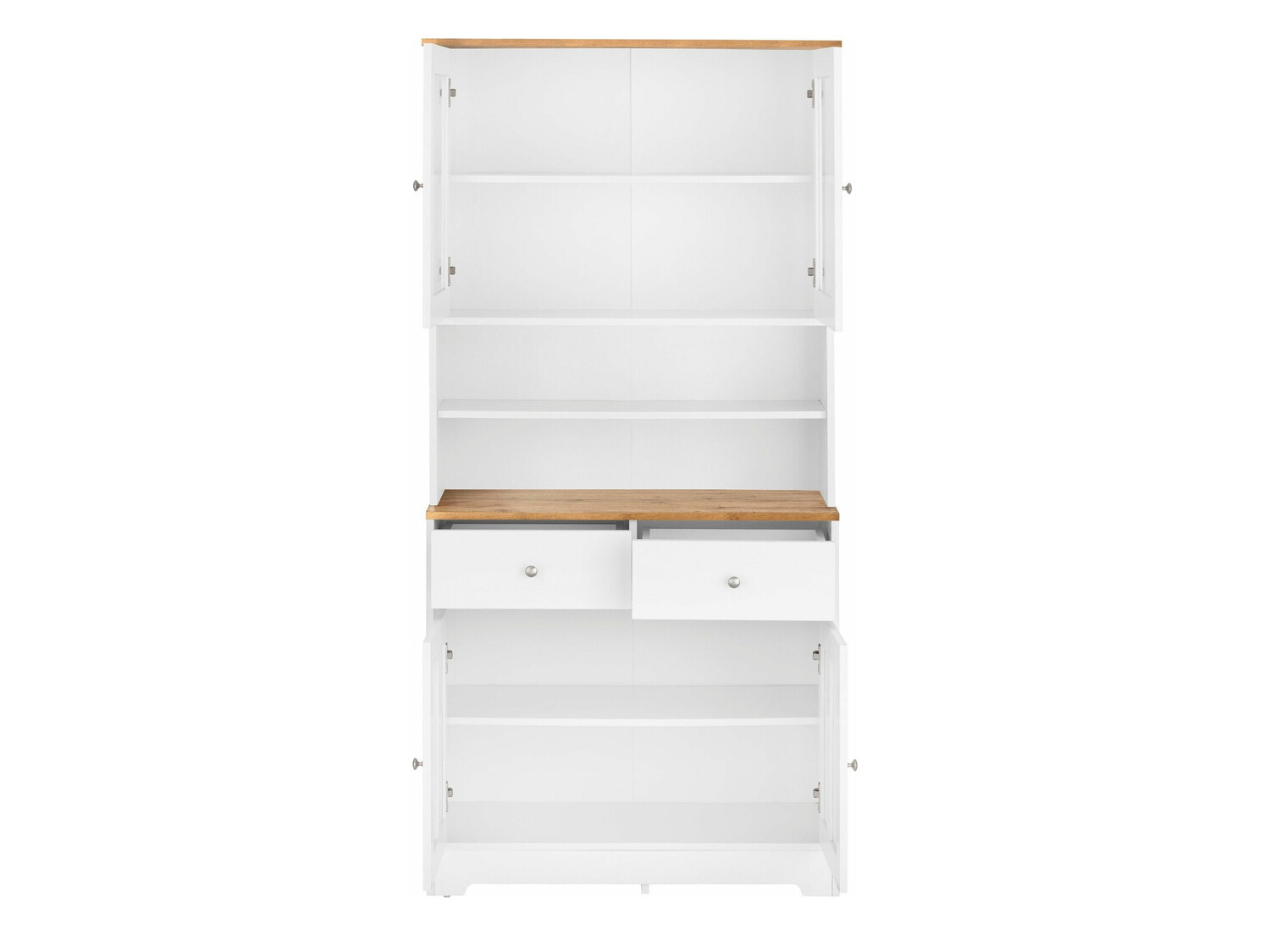 Könyvespolc Denton 892 (Fehér + Tölgy)