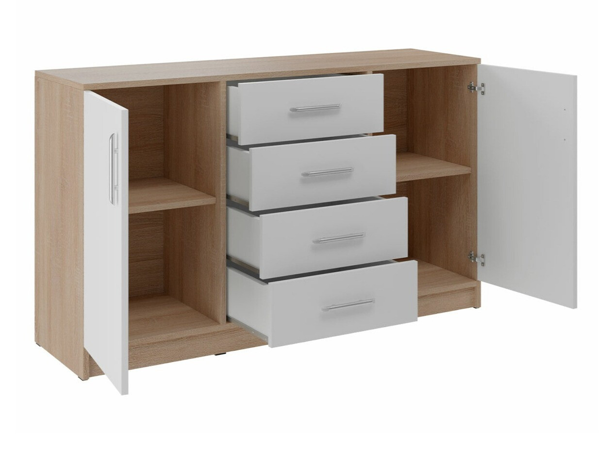 Komód Cavmero 109 (Sonoma tölgy + Fehér)