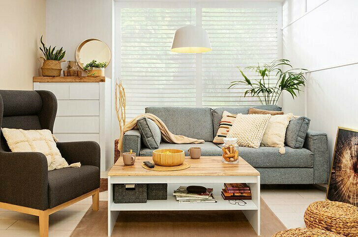 Dohányzóasztal Sonsoru 122 (Fehér + Wotan tölgy)