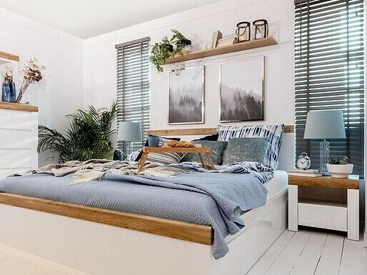 Fali polc Sonsoru 103 (Fehér + Wotan tölgy)