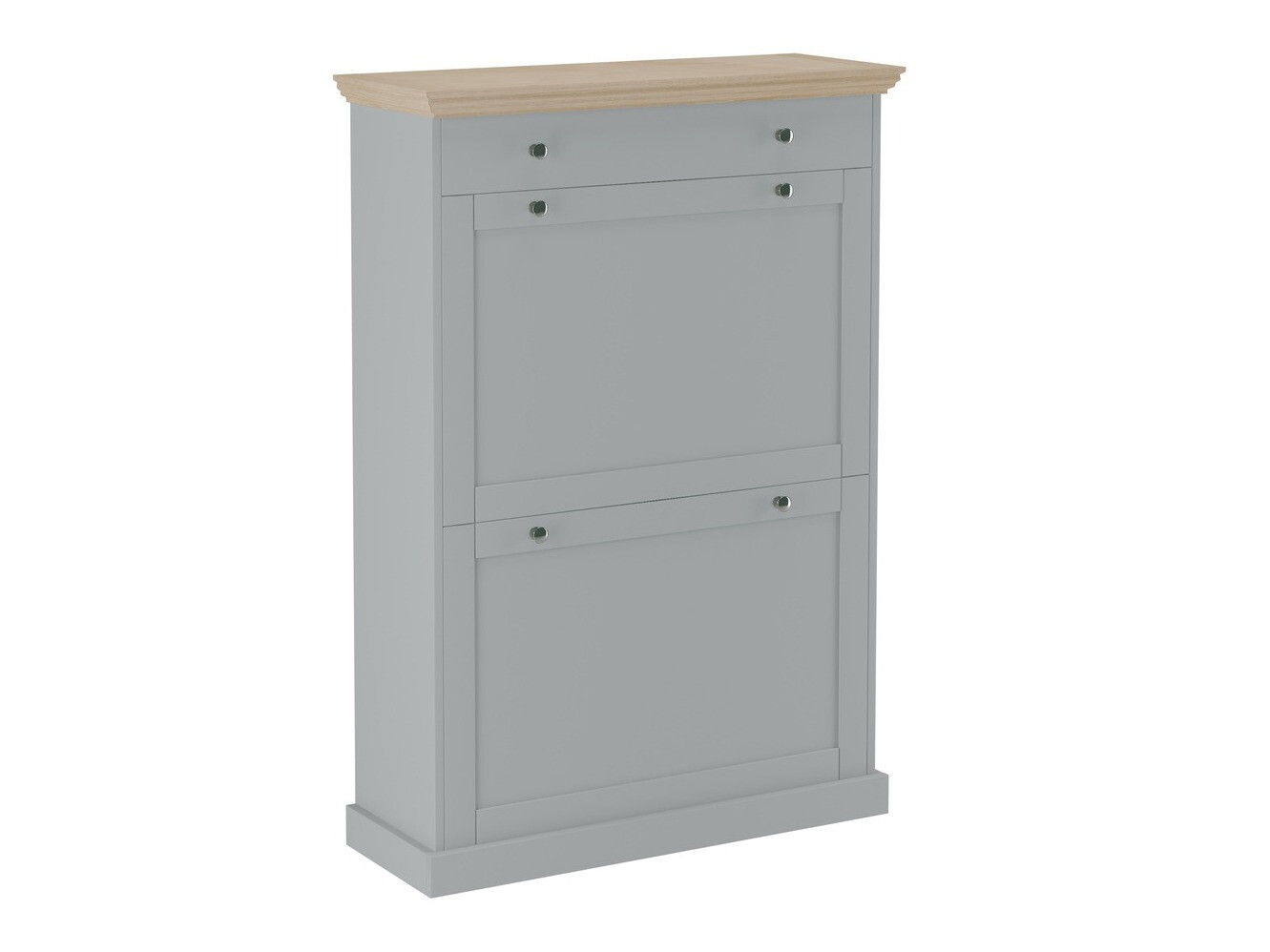 Cipőtároló Lirveri 105 (Szürke + Világos tölgy)