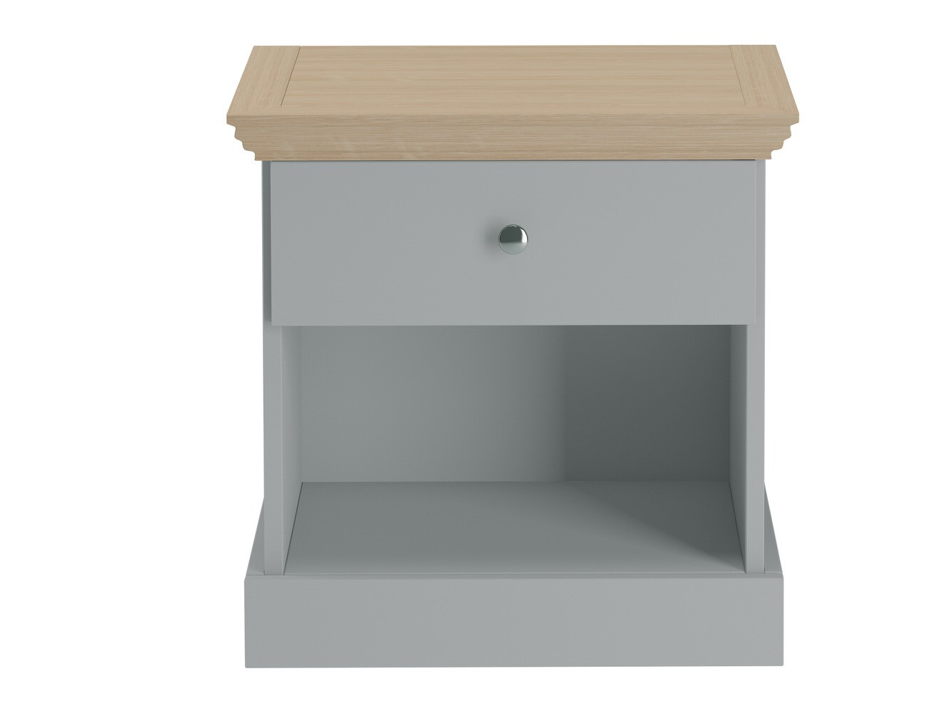 Éjjeliszekrény Lirveri 111 (Szürke + Világos tölgy)