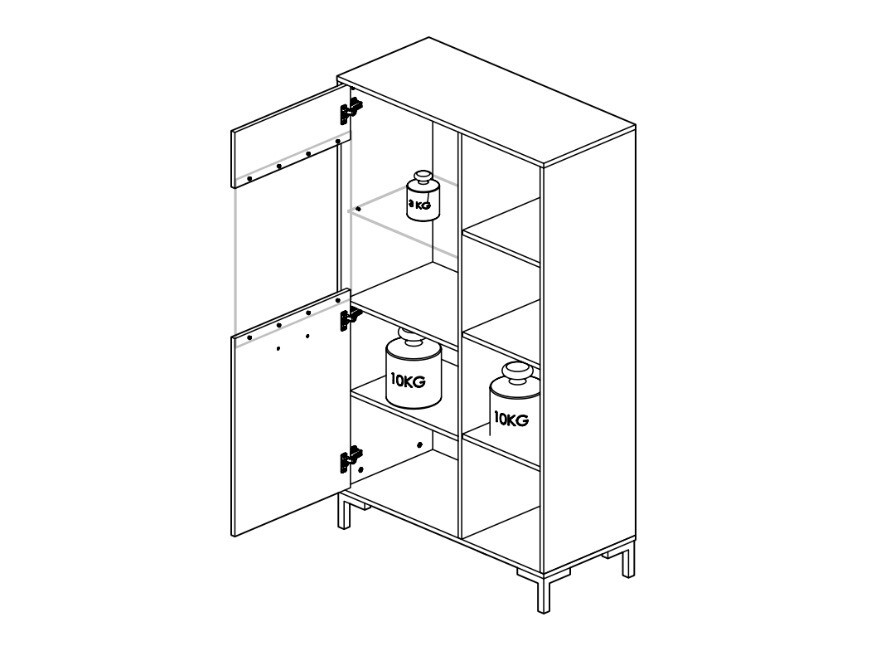 Könyvespolc Larnolo 116