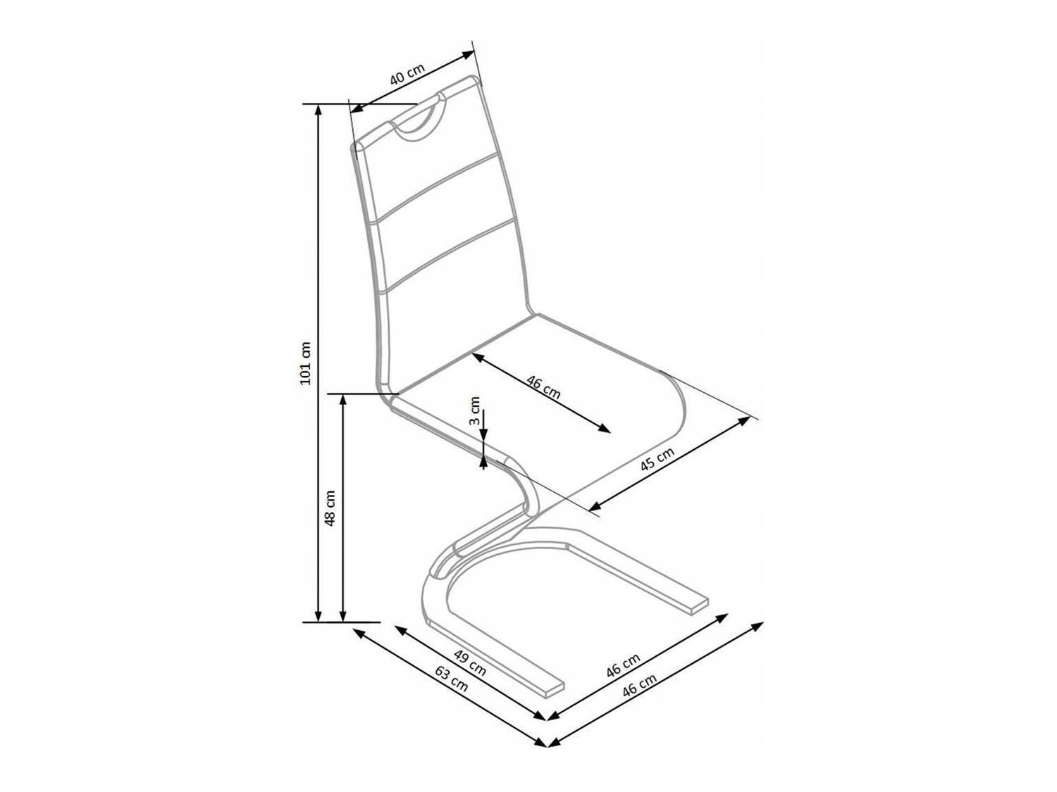 Szék Houston 250 (Fehér)