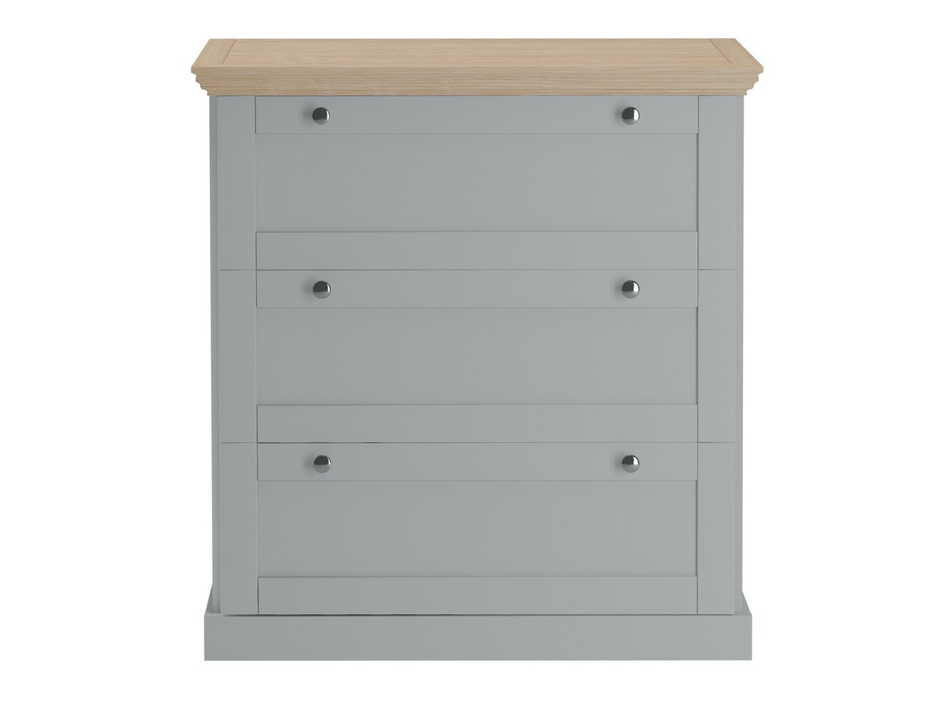 Komód Lirveri 110 (Szürke + Világos tölgy)