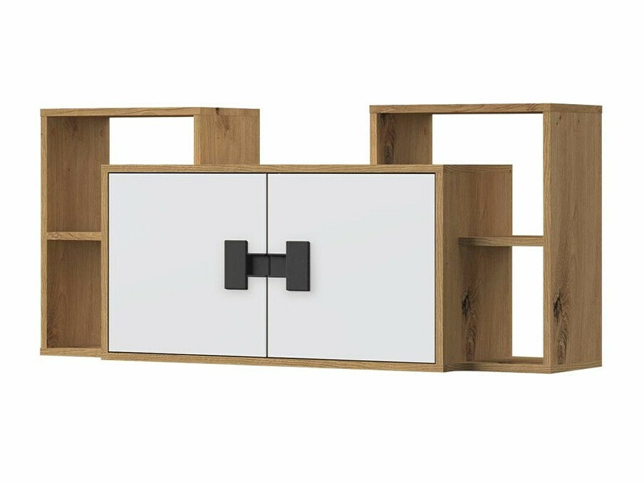 Fali szekrény Florevi 107 (Matt fehér + Artisan tölgy)