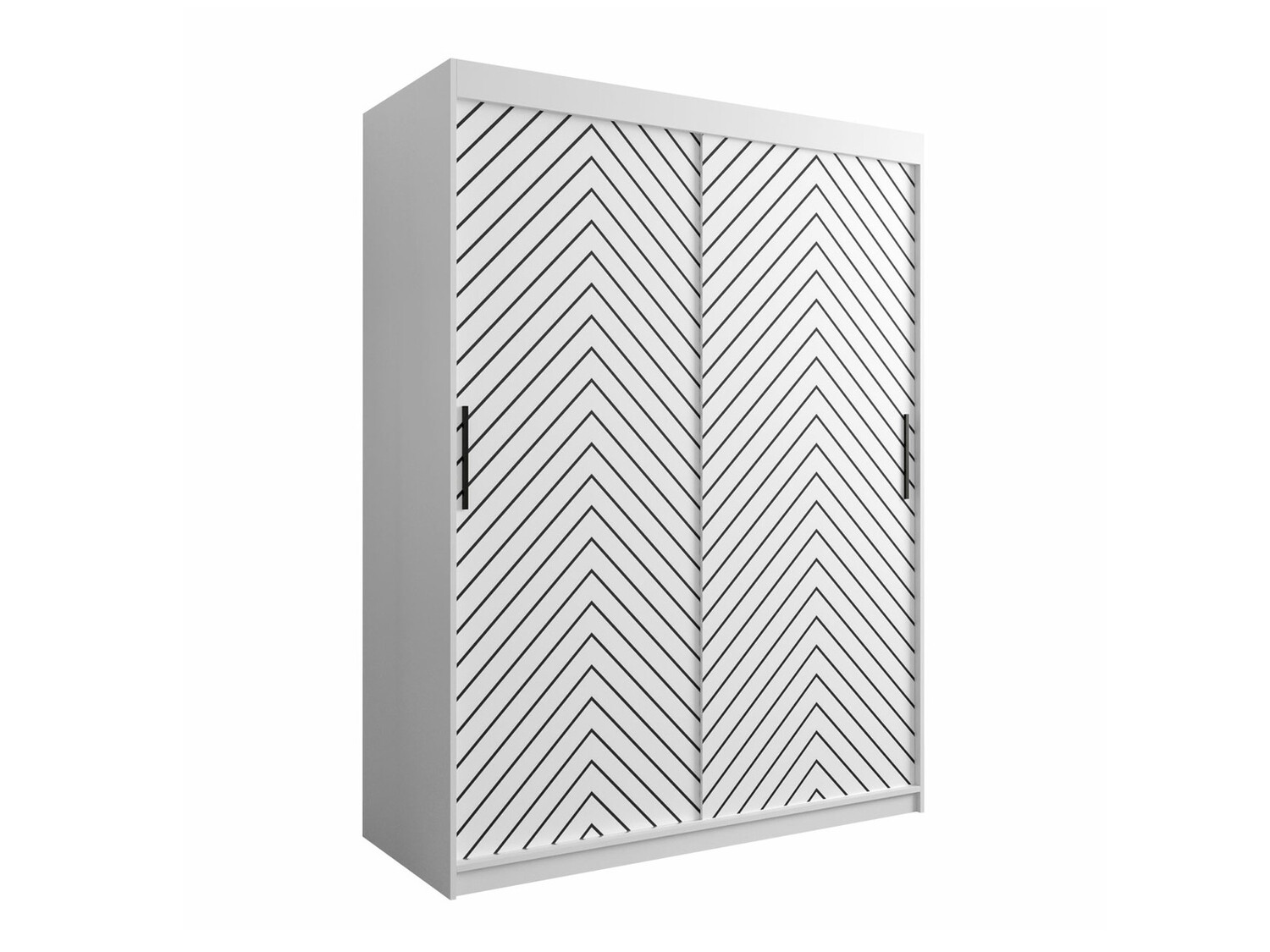 Gardróbszekrény Hartford 310 (Fehér + Fekete)