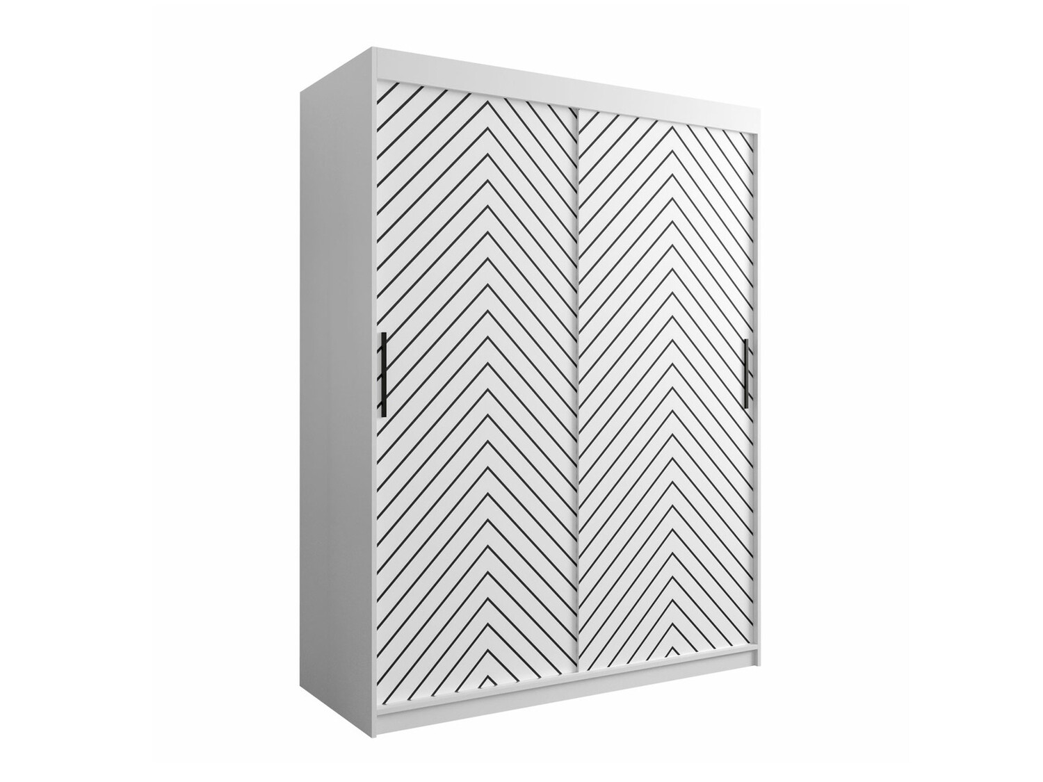 Gardróbszekrény Hartford 310 (Fehér + Fekete)