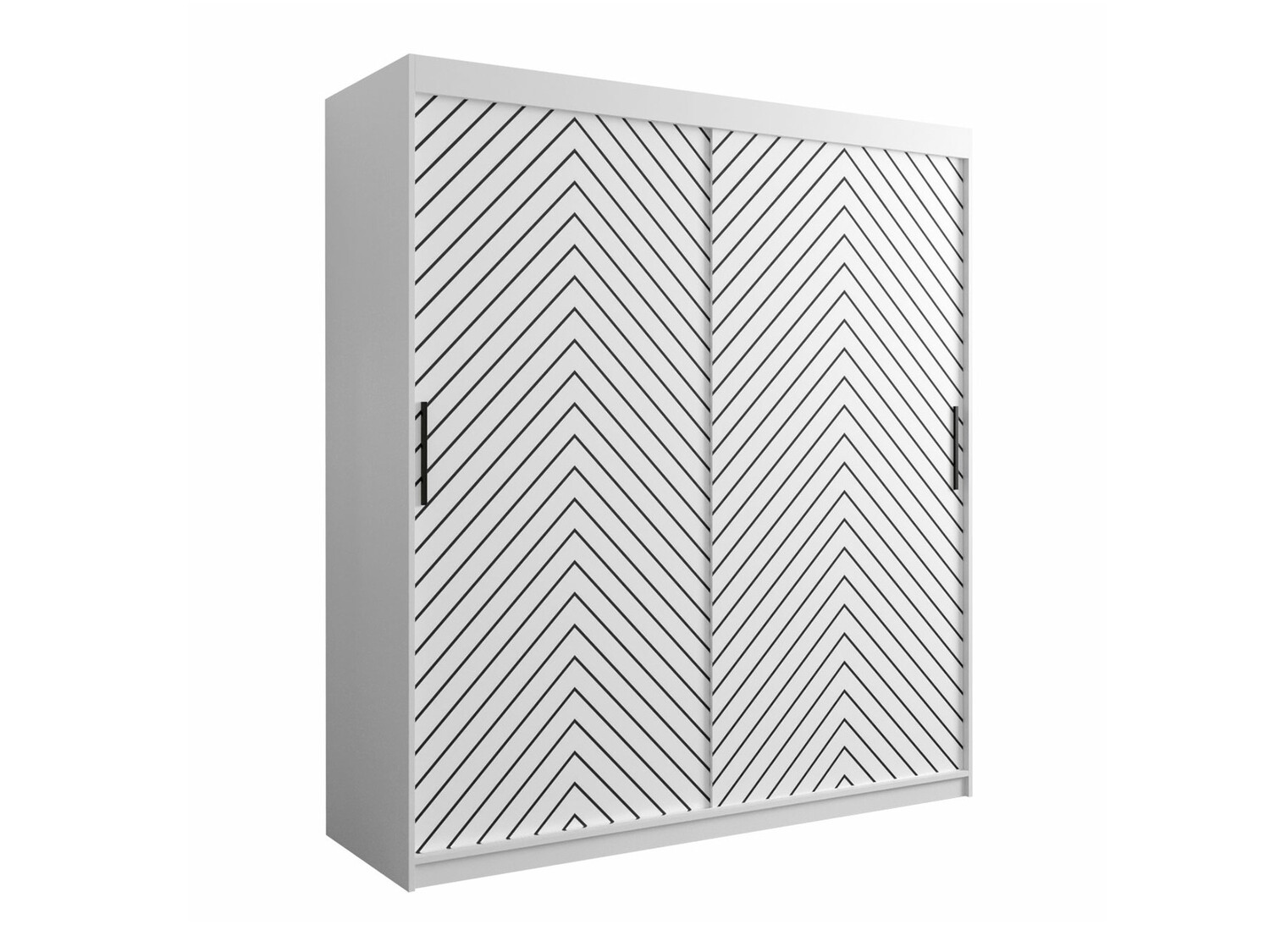 Gardróbszekrény Hartford 312 (Fehér + Fekete)