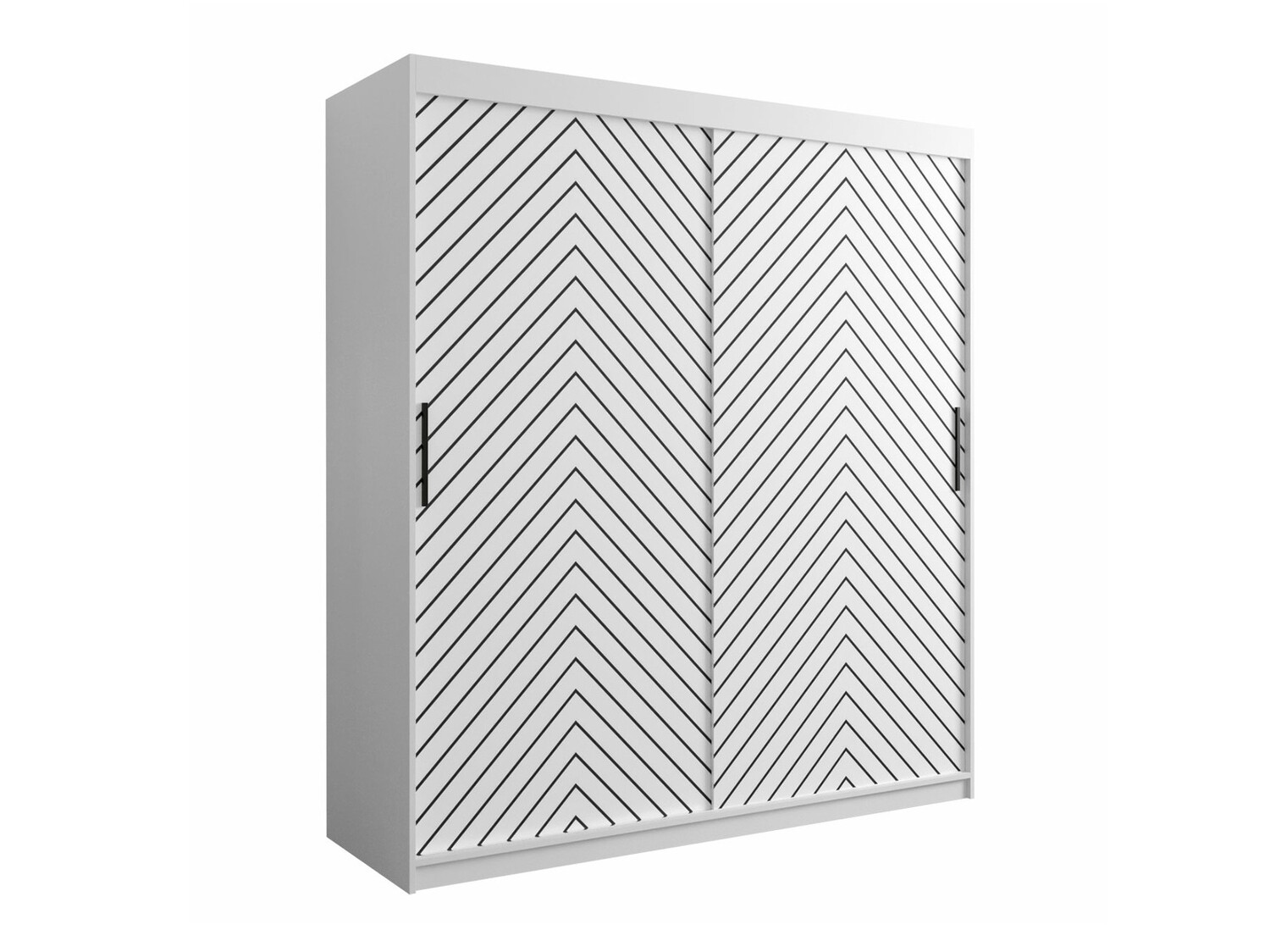 Gardróbszekrény Hartford 312 (Fehér + Fekete)