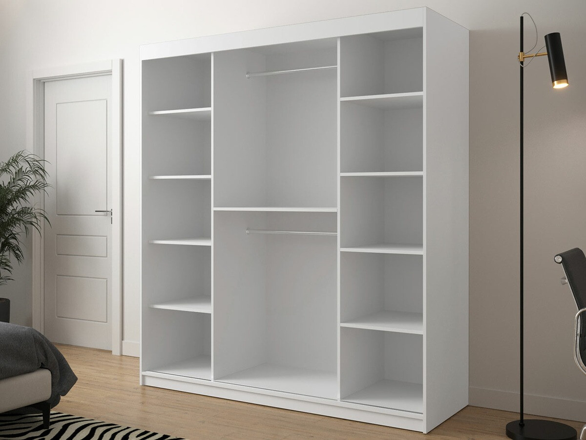 Gardróbszekrény Hartford 313 (Fehér + Fekete)