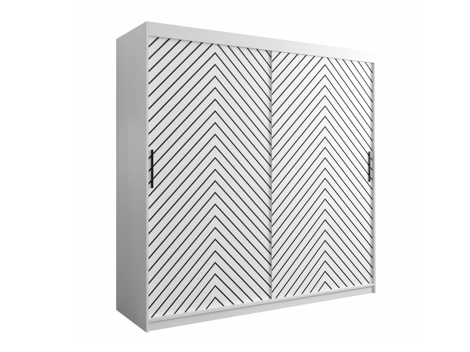 Gardróbszekrény Hartford 314 (Fehér + Fekete)