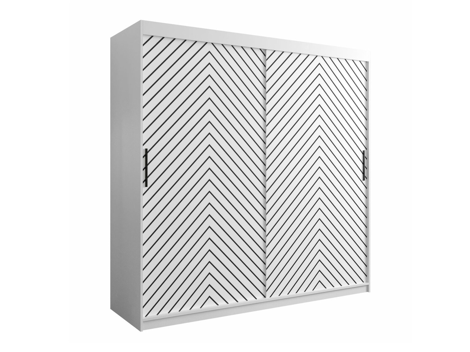 Gardróbszekrény Hartford 314 (Fehér + Fekete)