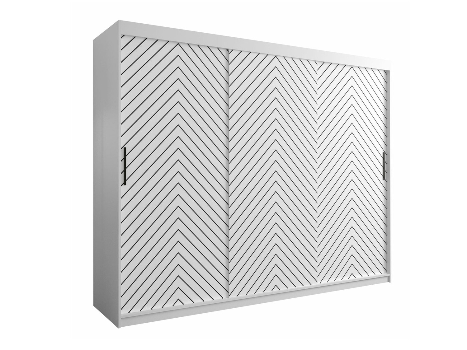 Gardróbszekrény Hartford 316 (Fehér + Fekete)