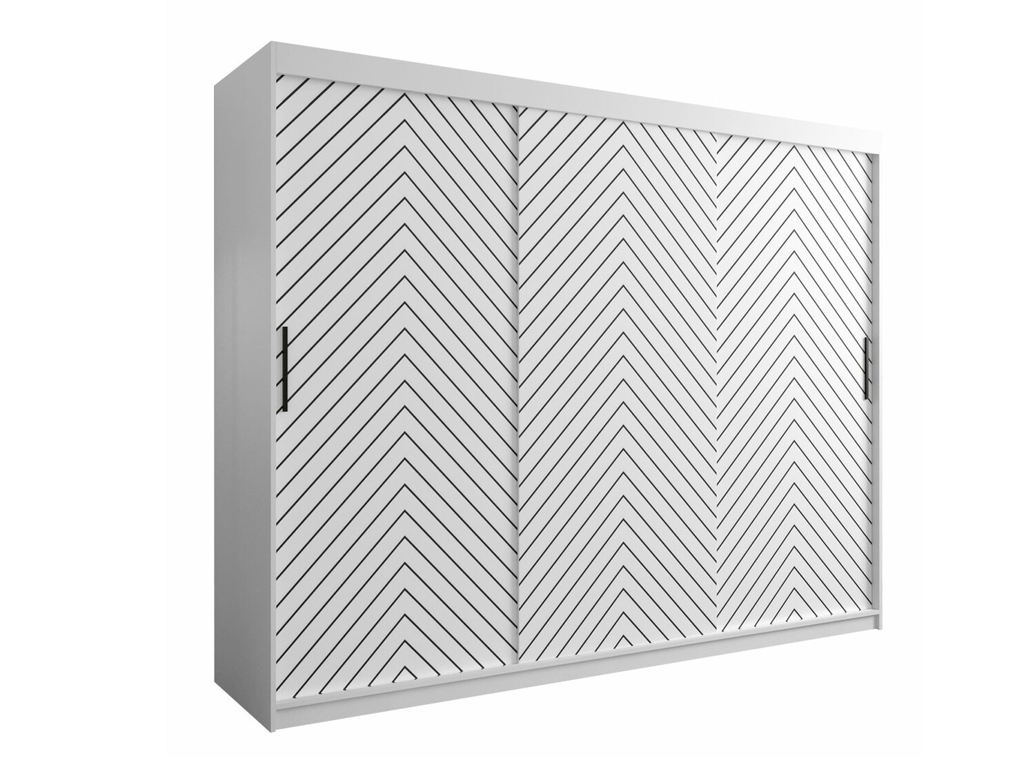 Gardróbszekrény Hartford 316 (Fehér + Fekete)