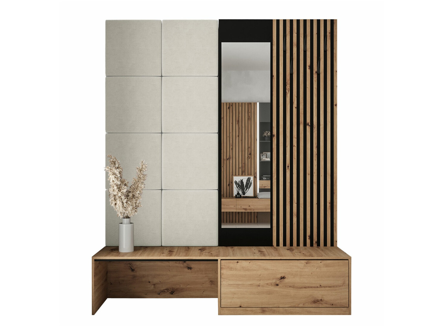 Előszoba garnitúra Hartford 322 (Artisan tölgy + Manila 02)