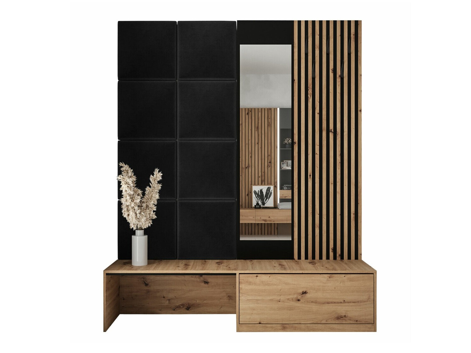 Előszoba garnitúra Hartford 322 (Artisan tölgy + Manila 18)