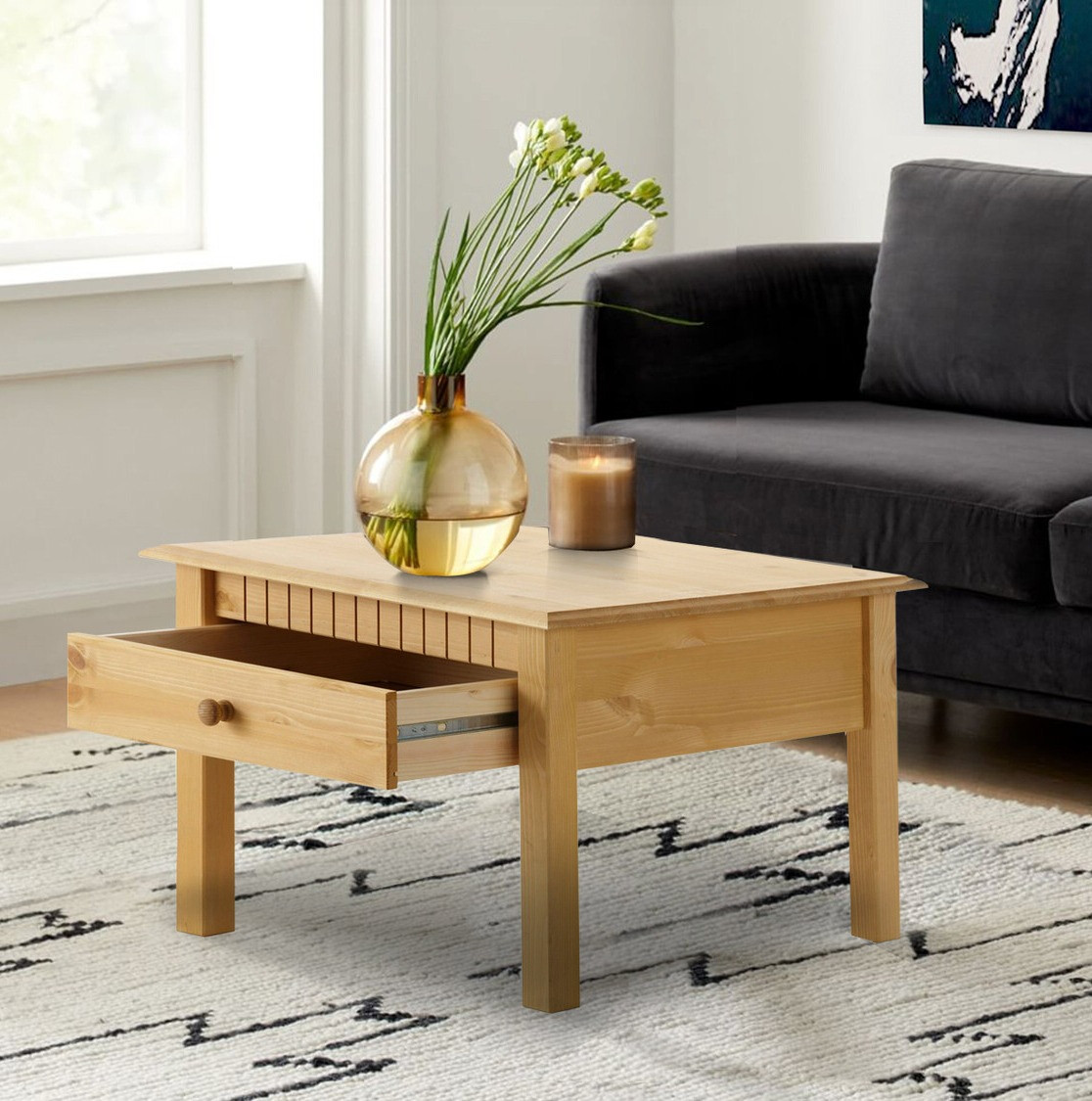 Dohányzóasztal Cavfelo 103 (Fenyő)