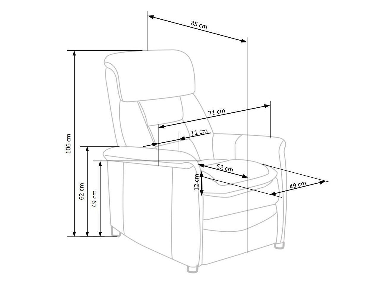 Relax fotelágy Houston 1030 (Szürke)