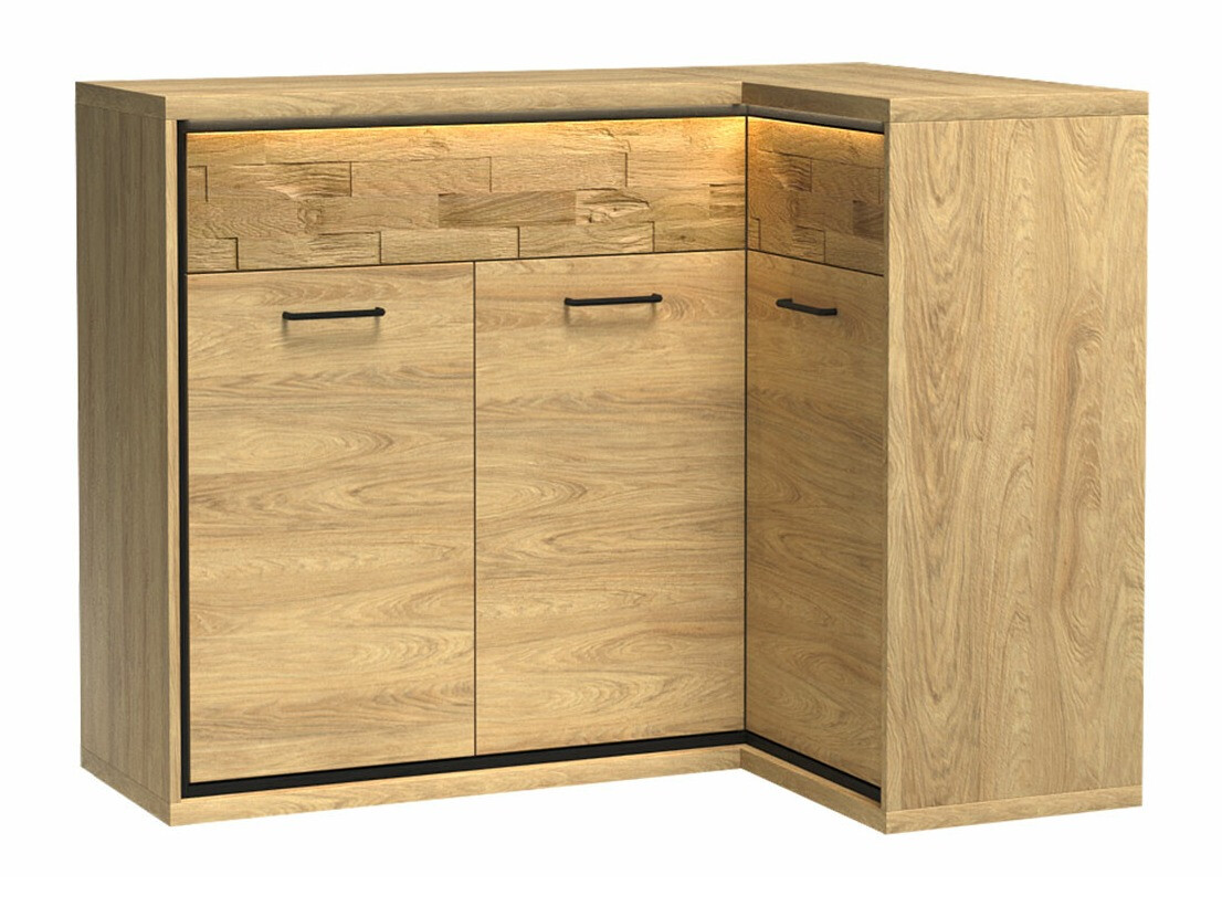 Sarok komód Etrmoni 106 (Világos fa + Tölgy)