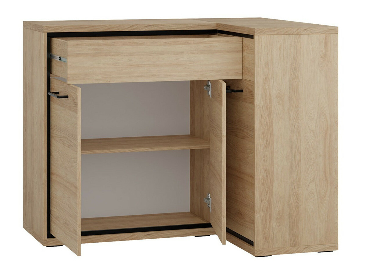 Sarok komód Etrmoni 106 (Világos fa + Tölgy)