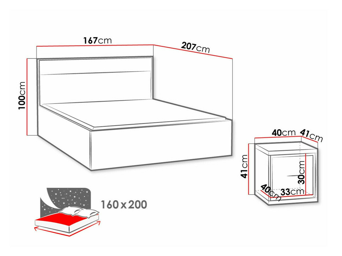 Bútorkészlet Etrmoni 123 (Fényes fa + Tölgy)