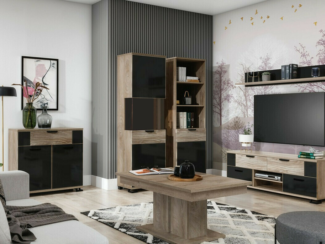 Kihajtható dohányzóasztal Nuremi 111 (Tölgy)