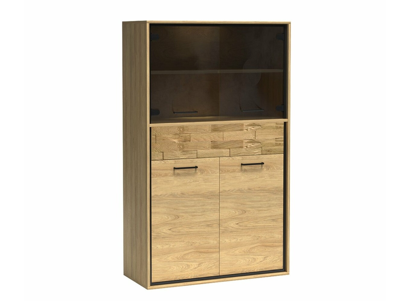 Könyvespolc Etrmoni 107 (Világos fa + Tölgy)