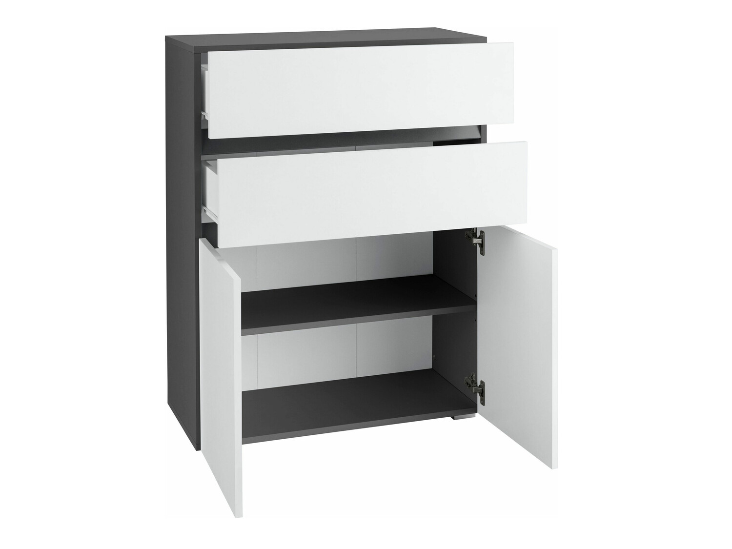 Álló fürdőszoba szekrény Soncamu 101 (Fehér + Antracit)