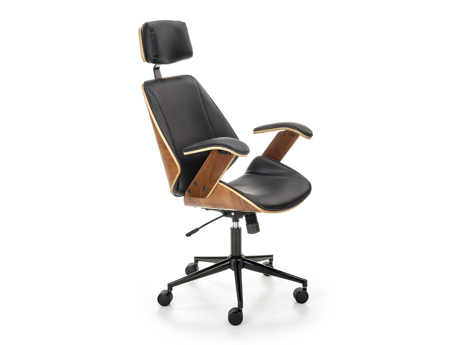 Irodai szék Houston 1490 (Fekete + Dió)